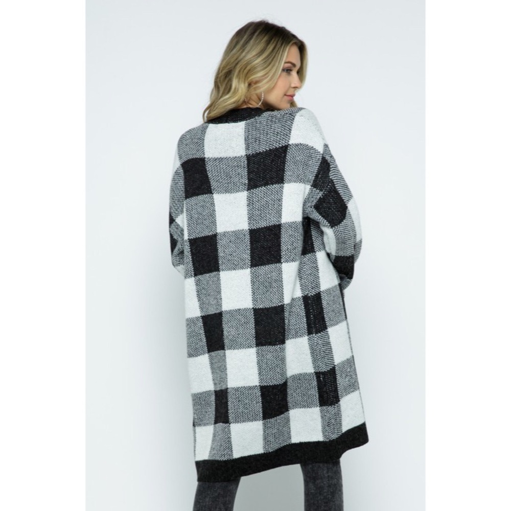 ASPEN CHECKERED CARDIGAN - Picture 7 of 10